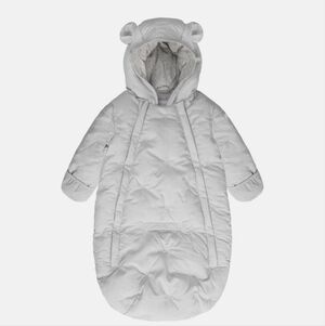 7AM Enfant Bunting Bebe Airy In Pearl With Bear Ears